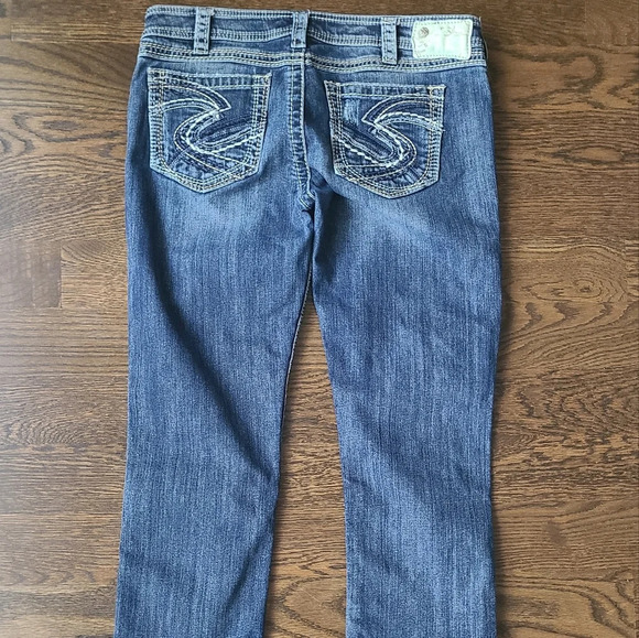 Silver twisted capri women's sz.W 30 - Picture 4 of 11